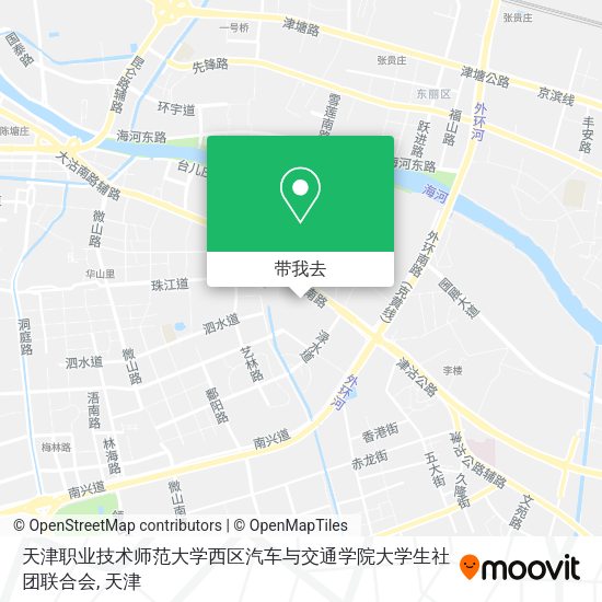 天津职业技术师范大学西区汽车与交通学院大学生社团联合会地图