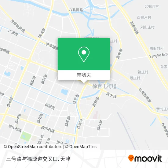 三号路与福源道交叉口地图