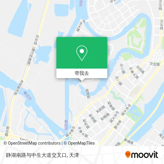 静湖南路与中生大道交叉口地图