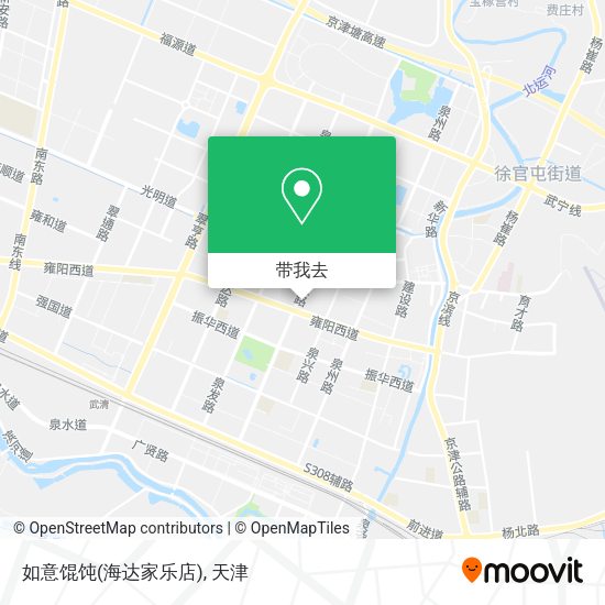 如意馄饨(海达家乐店)地图