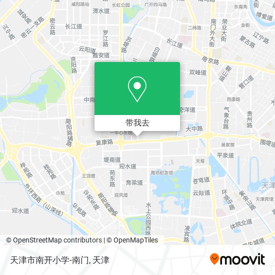 天津市南开小学-南门地图