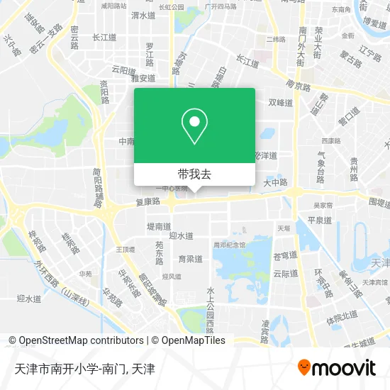 天津市南开小学-南门地图