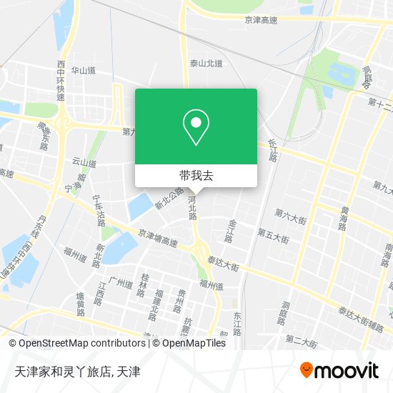 天津家和灵丫旅店地图