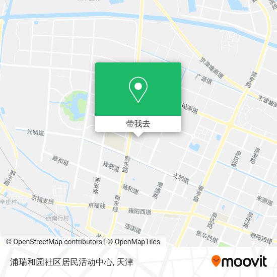 浦瑞和园社区居民活动中心地图