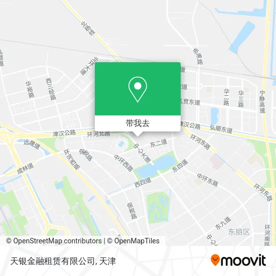 天银金融租赁有限公司地图
