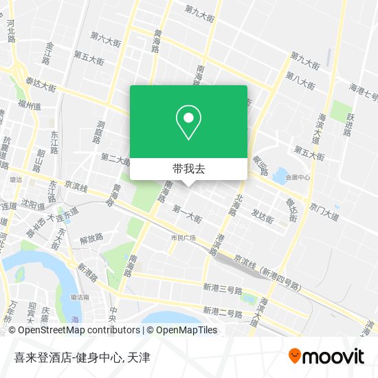 喜来登酒店-健身中心地图