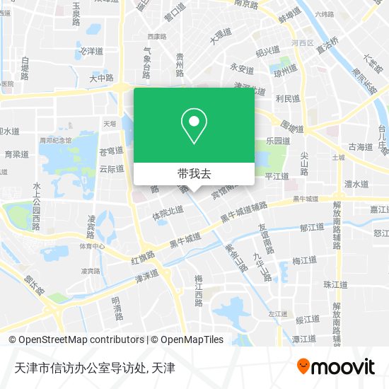 天津市信访办公室导访处地图
