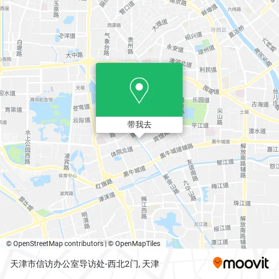 天津市信访办公室导访处-西北2门地图