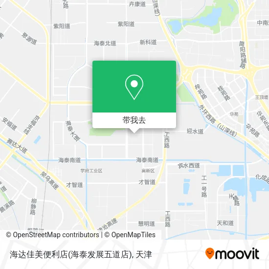 海达佳美便利店(海泰发展五道店)地图