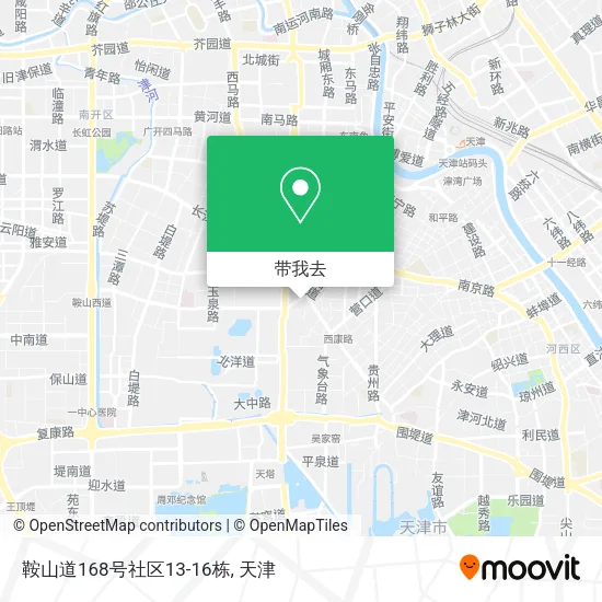 鞍山道168号社区13-16栋地图