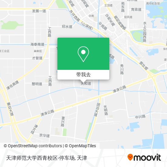 天津师范大学西青校区-停车场地图
