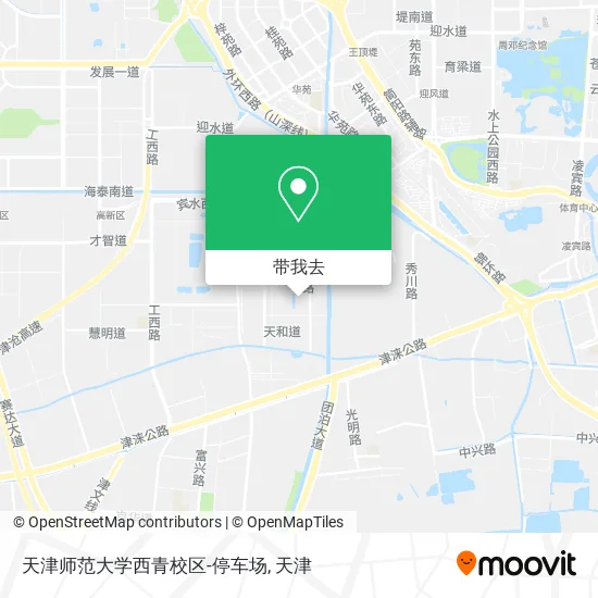 天津师范大学西青校区-停车场地图