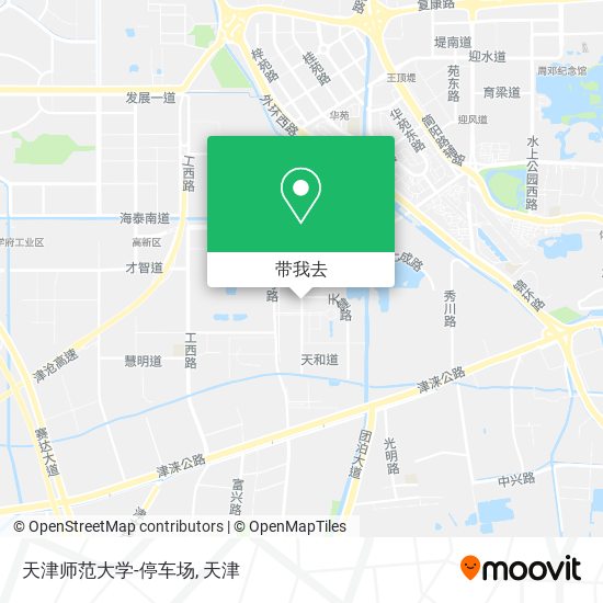 天津师范大学-停车场地图