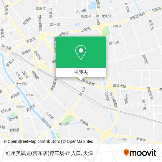 红星美凯龙(河东店)停车场-出入口地图