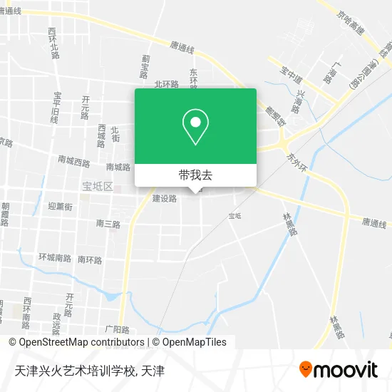 天津兴火艺术培训学校地图