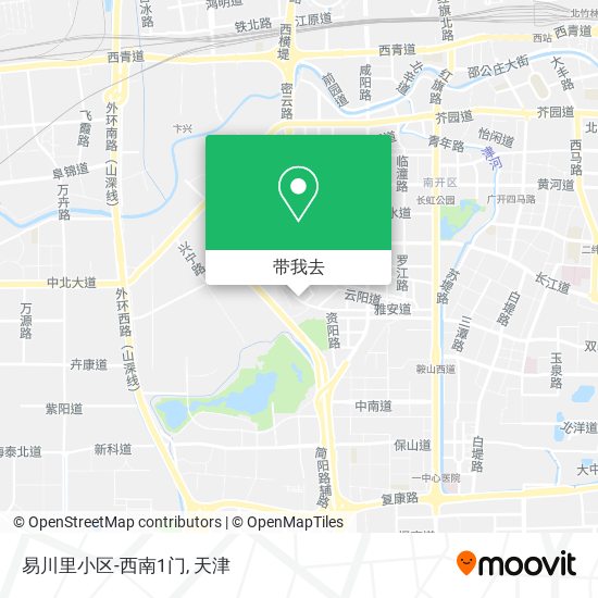 易川里小区-西南1门地图
