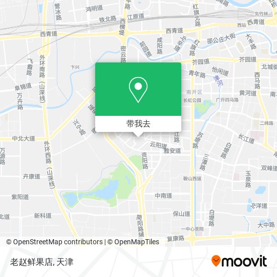 老赵鲜果店地图