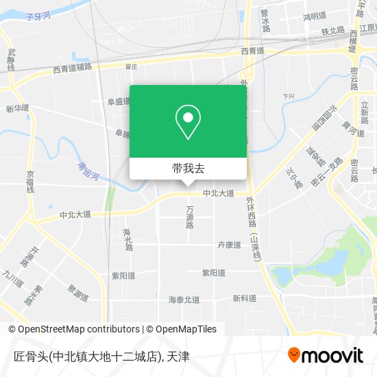 匠骨头(中北镇大地十二城店)地图