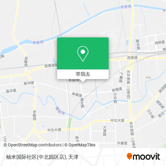 柚米国际社区(中北园区店)地图