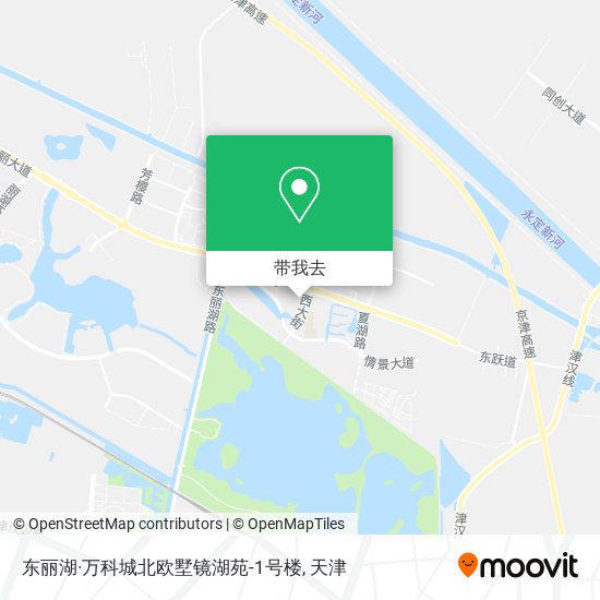 东丽湖·万科城北欧墅镜湖苑-1号楼地图
