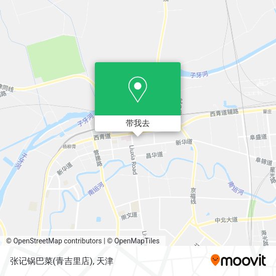 张记锅巴菜(青吉里店)地图