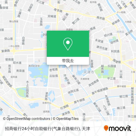 招商银行24小时自助银行(气象台路银行)地图