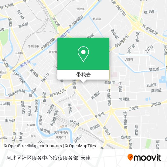 河北区社区服务中心殡仪服务部地图