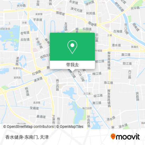 香水健身-东南门地图