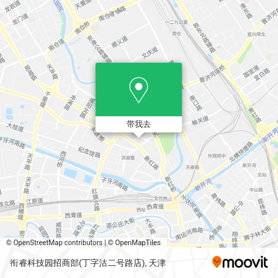 衔睿科技园招商部(丁字沽二号路店)地图