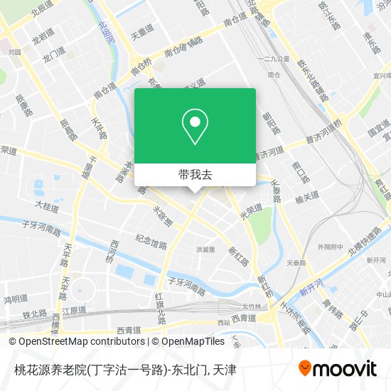 桃花源养老院(丁字沽一号路)-东北门地图