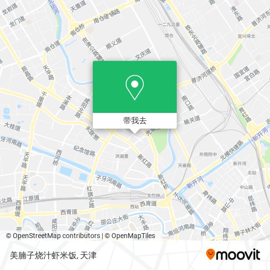 美腩子烧汁虾米饭地图