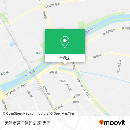 天津市第二回民公墓地图