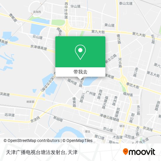 天津广播电视台塘沽发射台地图