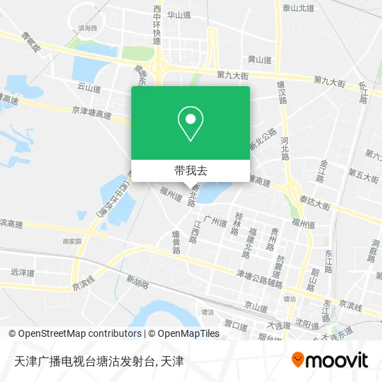 天津广播电视台塘沽发射台地图