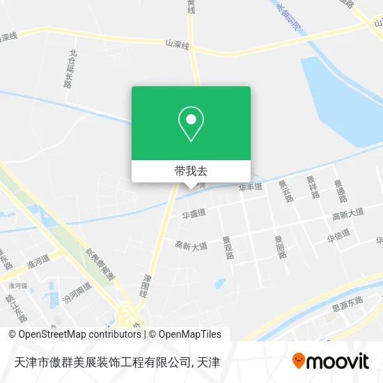 天津市傲群美展装饰工程有限公司地图