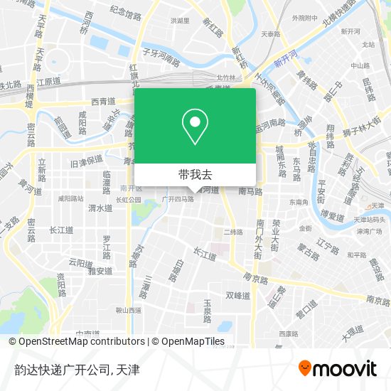 韵达快递广开公司地图