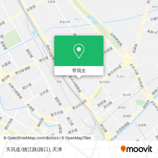 天讯道/姚江路(路口)地图