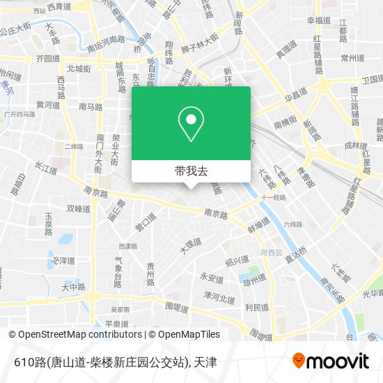610路(唐山道-柴楼新庄园公交站)地图
