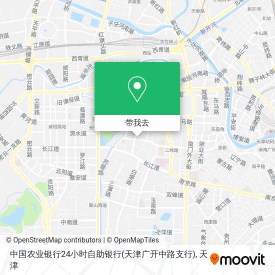 中国农业银行24小时自助银行(天津广开中路支行)地图