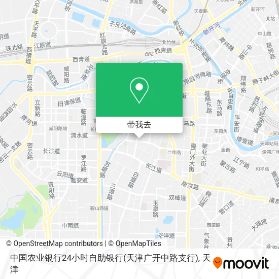 中国农业银行24小时自助银行(天津广开中路支行)地图