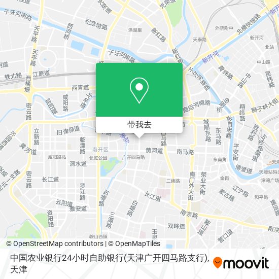 中国农业银行24小时自助银行(天津广开四马路支行)地图