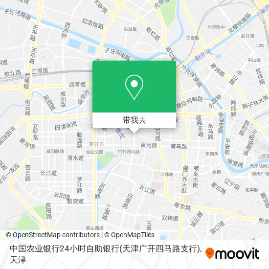 中国农业银行24小时自助银行(天津广开四马路支行)地图