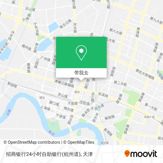 招商银行24小时自助银行(杭州道)地图