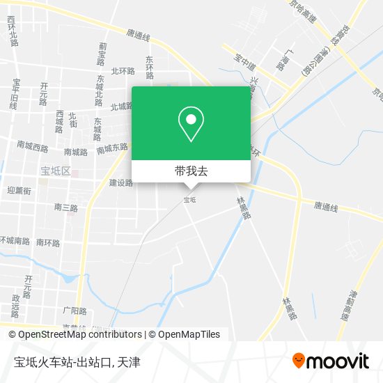 宝坻火车站-出站口地图