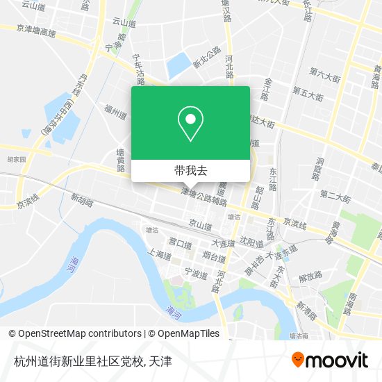 杭州道街新业里社区党校地图