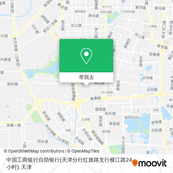 中国工商银行自助银行(天津分行红旗路支行横江路24小时)地图