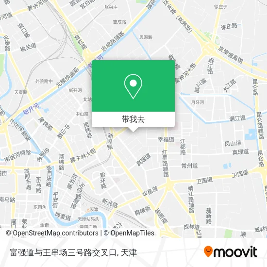 富强道与王串场三号路交叉口地图