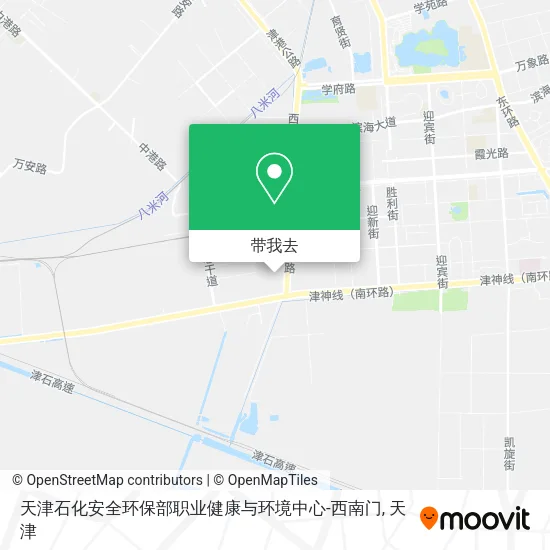 天津石化安全环保部职业健康与环境中心-西南门地图