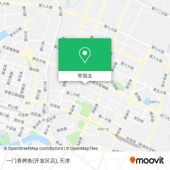 一门香烤鱼(开发区店)地图