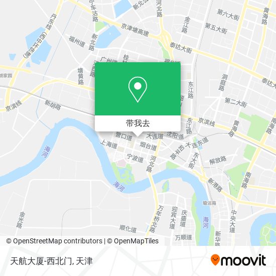 天航大厦-西北门地图